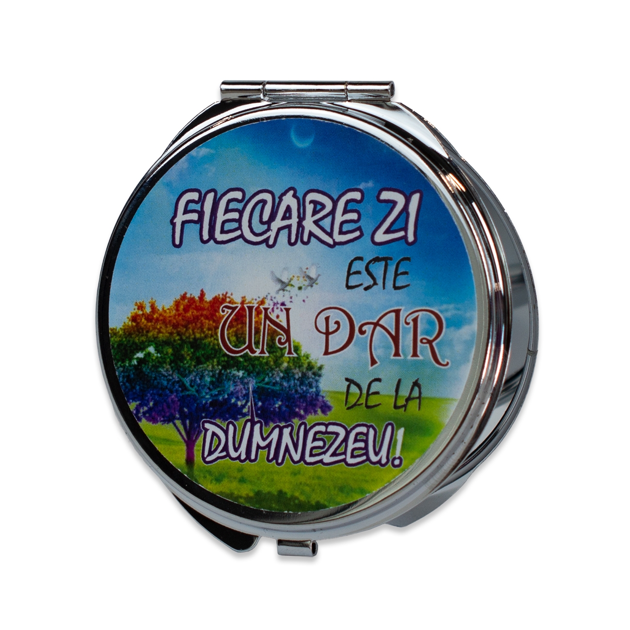 Oglinda de poseta - Fiecare zi ( cu husa ) Oglinda de poseta - Fiecare zi ( cu husa )