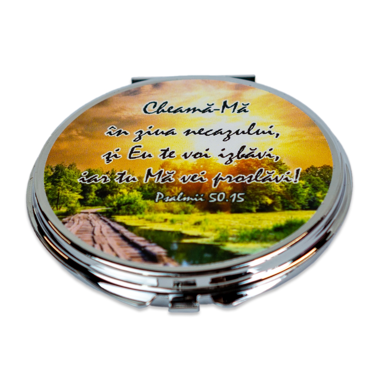 Oglinda de poseta ( in husa ) - Cheama-ma in ziua necazului, Oglinda de poseta ( in husa ) - Cheama-ma in ziua necazului,