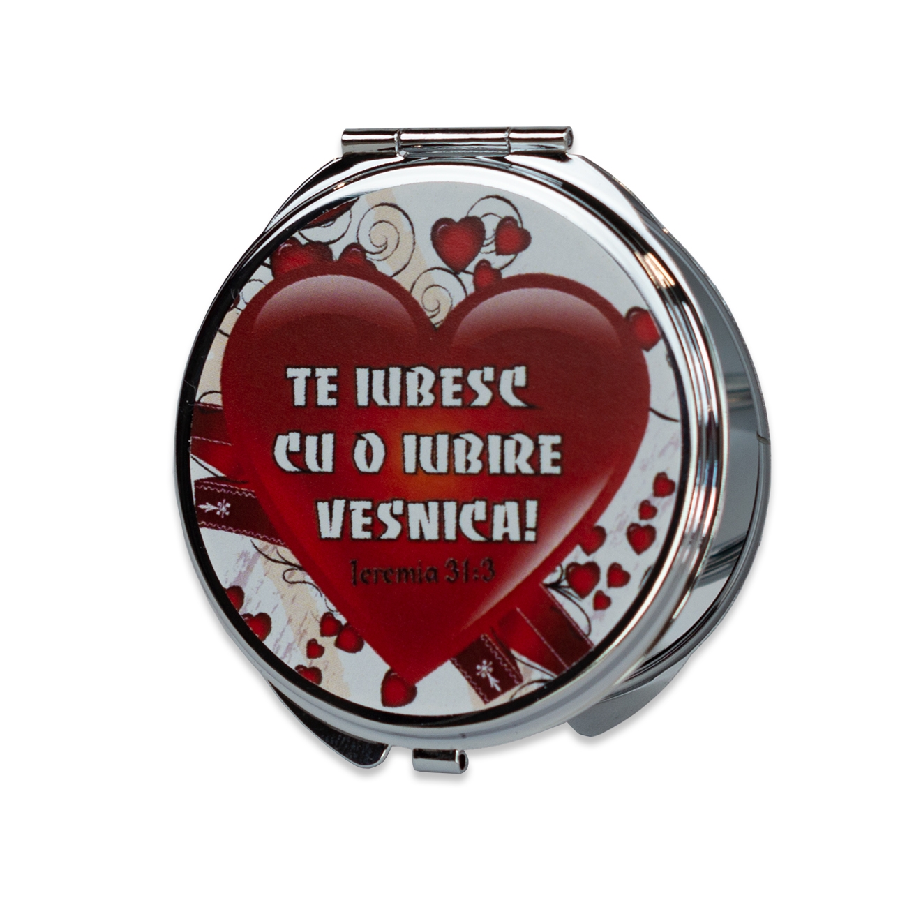 Oglinda de poseta - Te iubesc cu o iubire vesnica! ( cu husa )