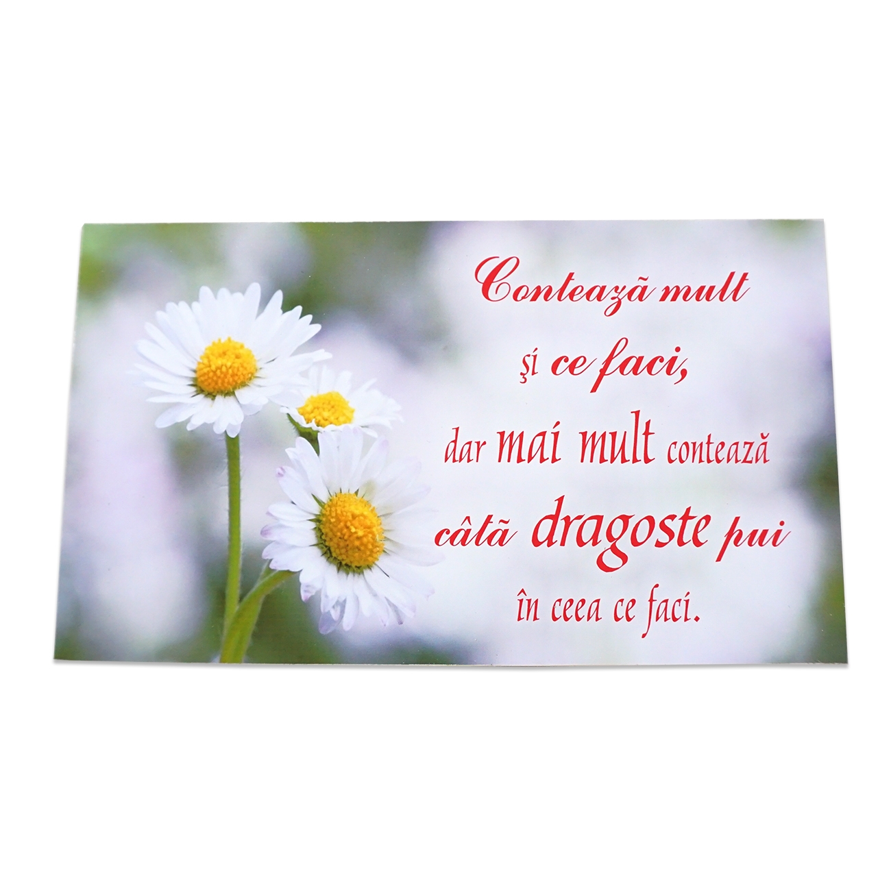 Placheta birou - "Contează mult și ce faci..."