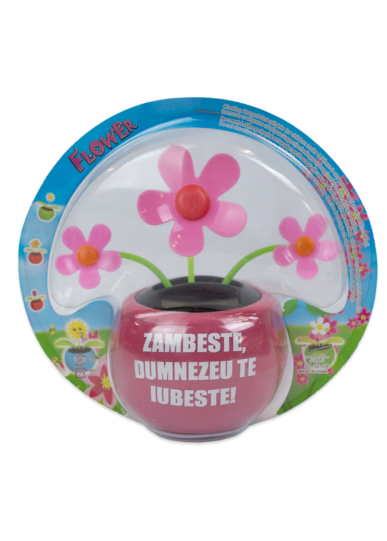 Floare solara - Zambeste :) Dumnezeu te iubeste! (roz)