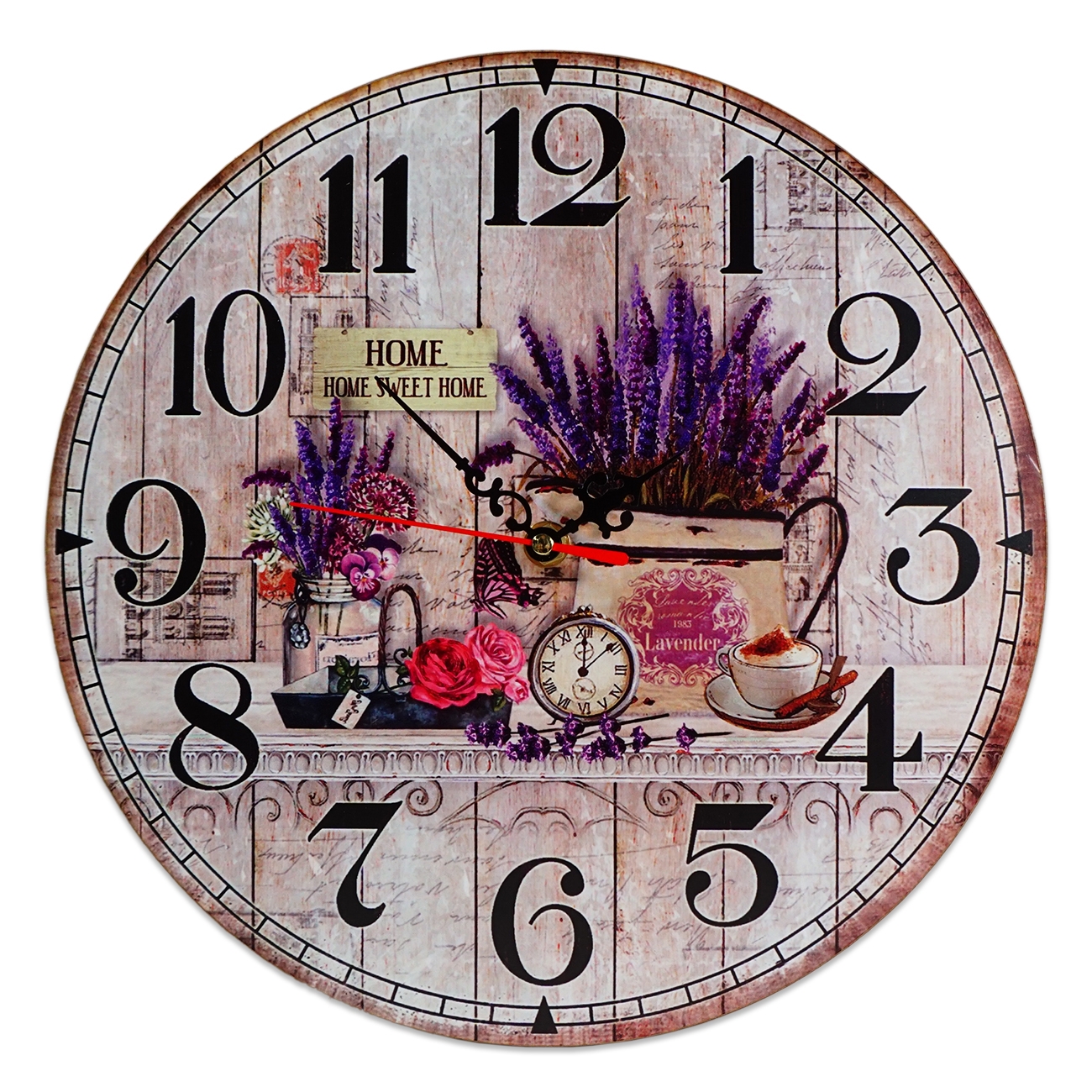 Ceas de perete rotund - Home Sweet Home  ( 30x30cm) Ceas de perete rotund - Home Sweet Home  ( 30x30cm)