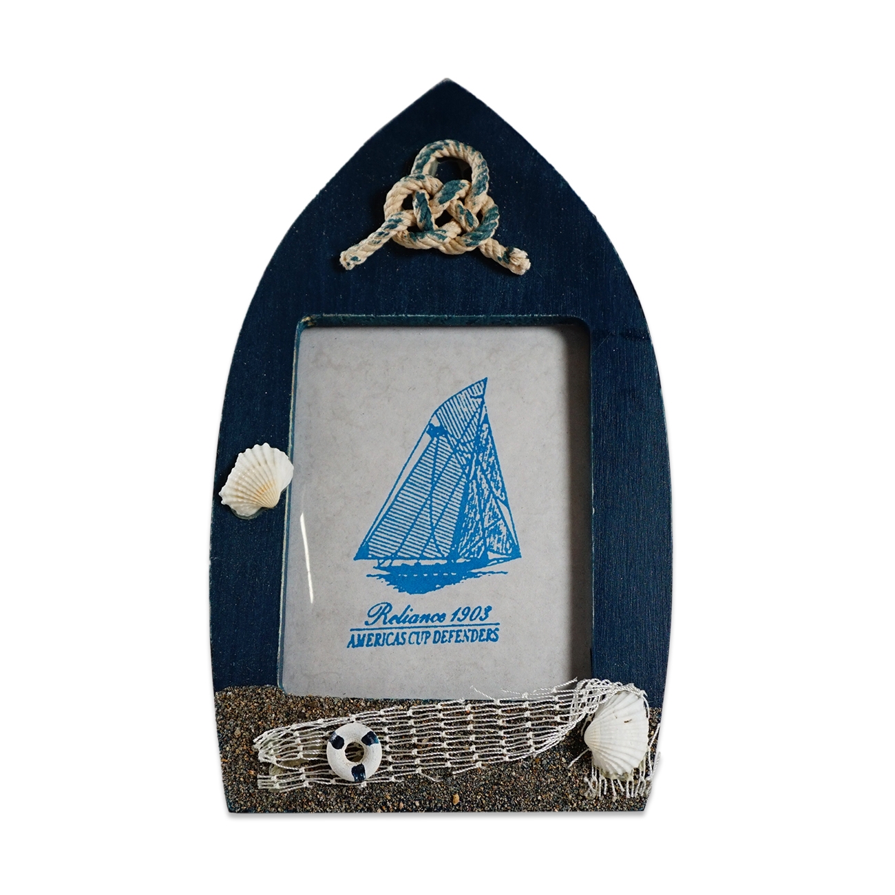 Rama foto lemn - corabie (18 cm) Rama foto lemn - corabie (18 cm)