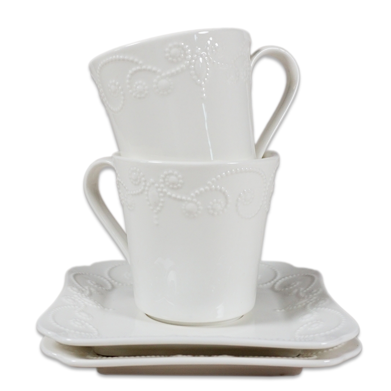 Set 2 cesti cu farfurii 200 ml Set 2 cesti cu farfurii 200 ml