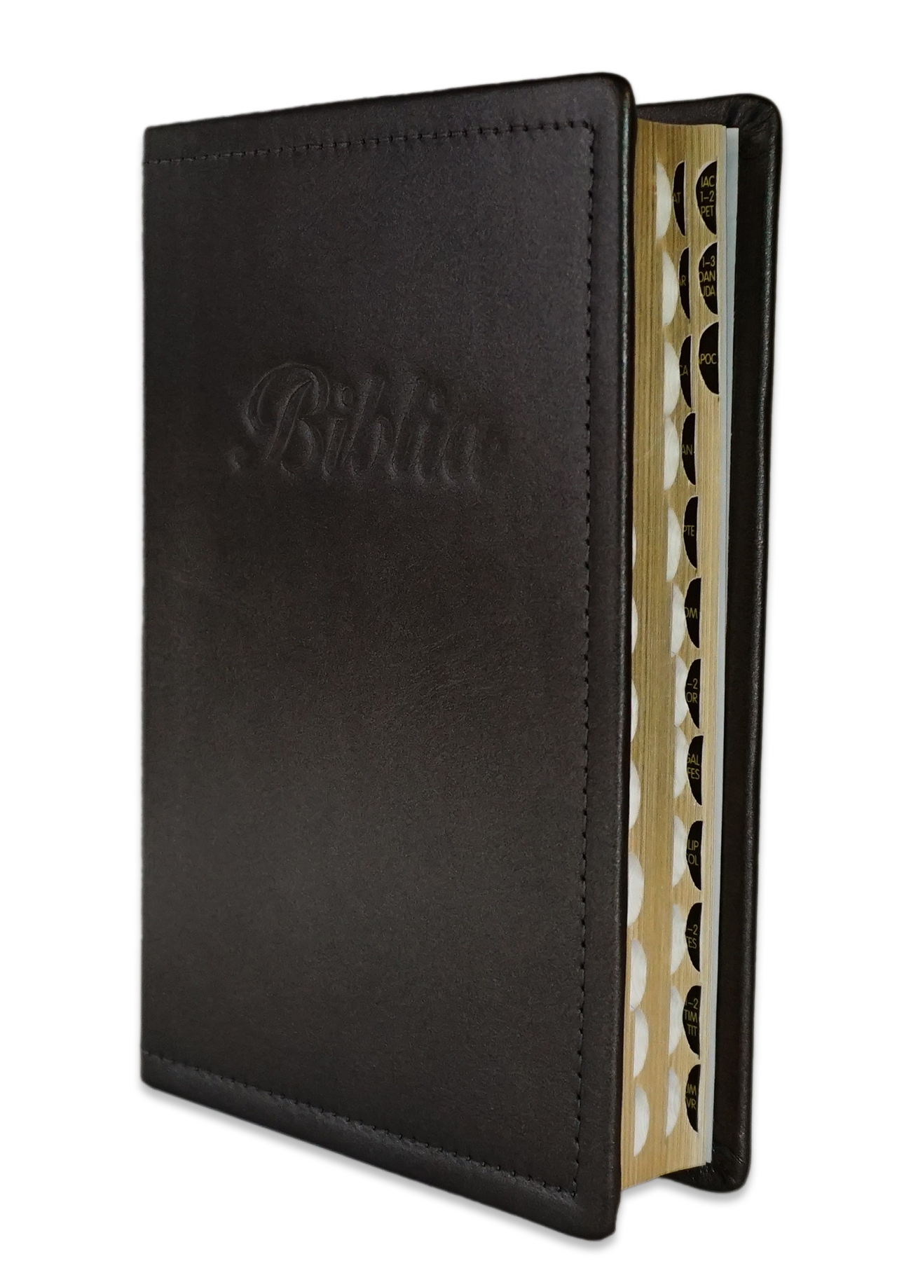 Biblia marime medie, gri sidefat, piele, fara fermoar, margini aurii, index, cuv. lui Isus cu rosu [MAR 057 PI]