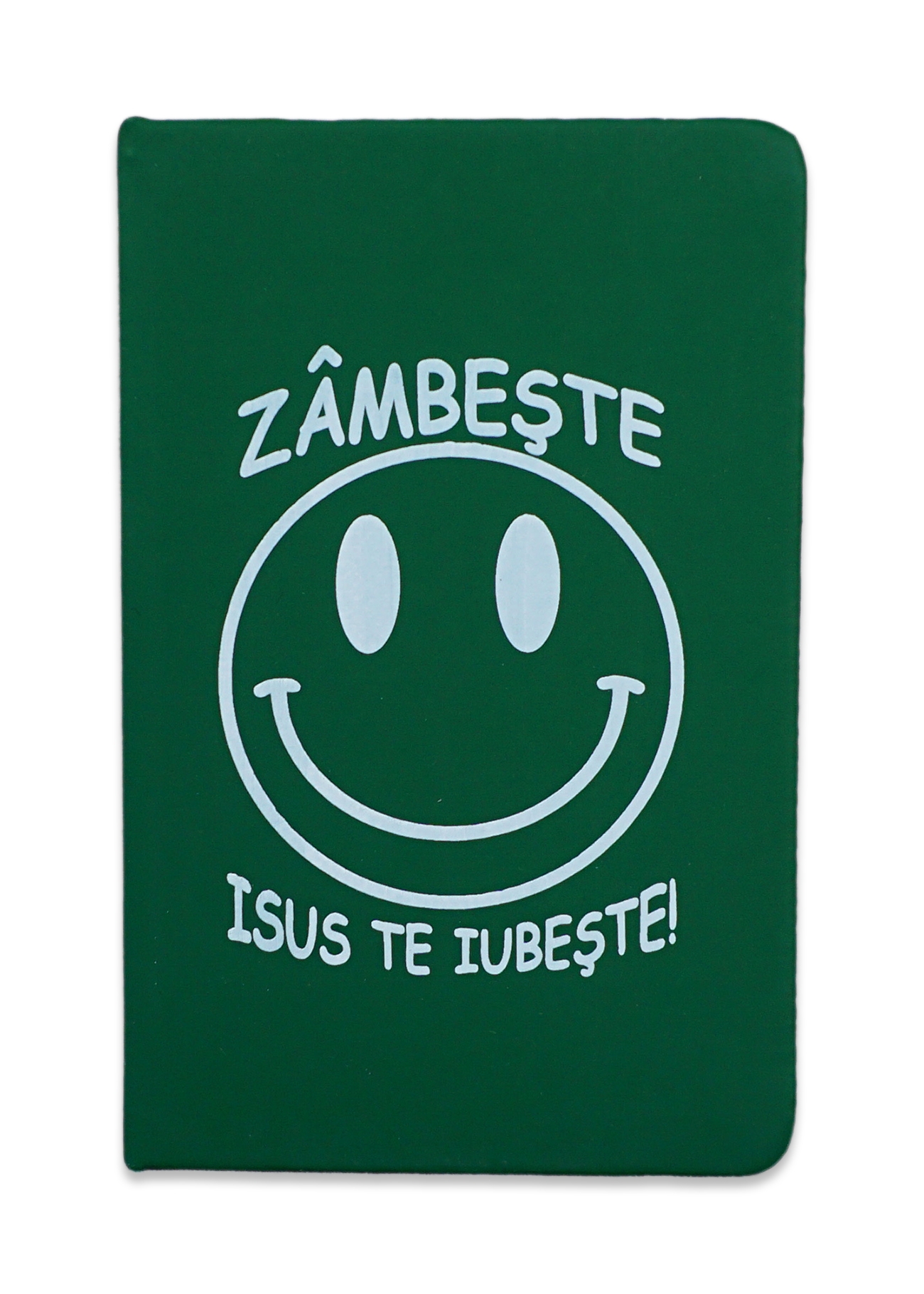 Carnetel A6 - Zâmbește! Isus te iubește!(verde) Carnetel A6 - Zâmbește! Isus te iubește!(verde)