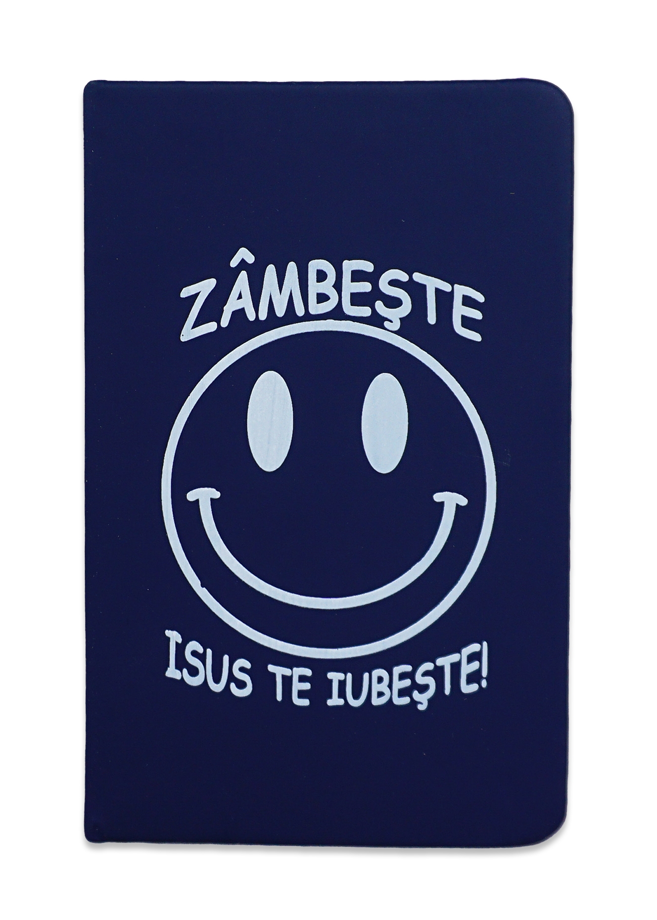 Carnetel A6 - Zâmbește! Isus te iubește!(bleumarin) Carnetel A6 - Zâmbește! Isus te iubește!(bleumarin)