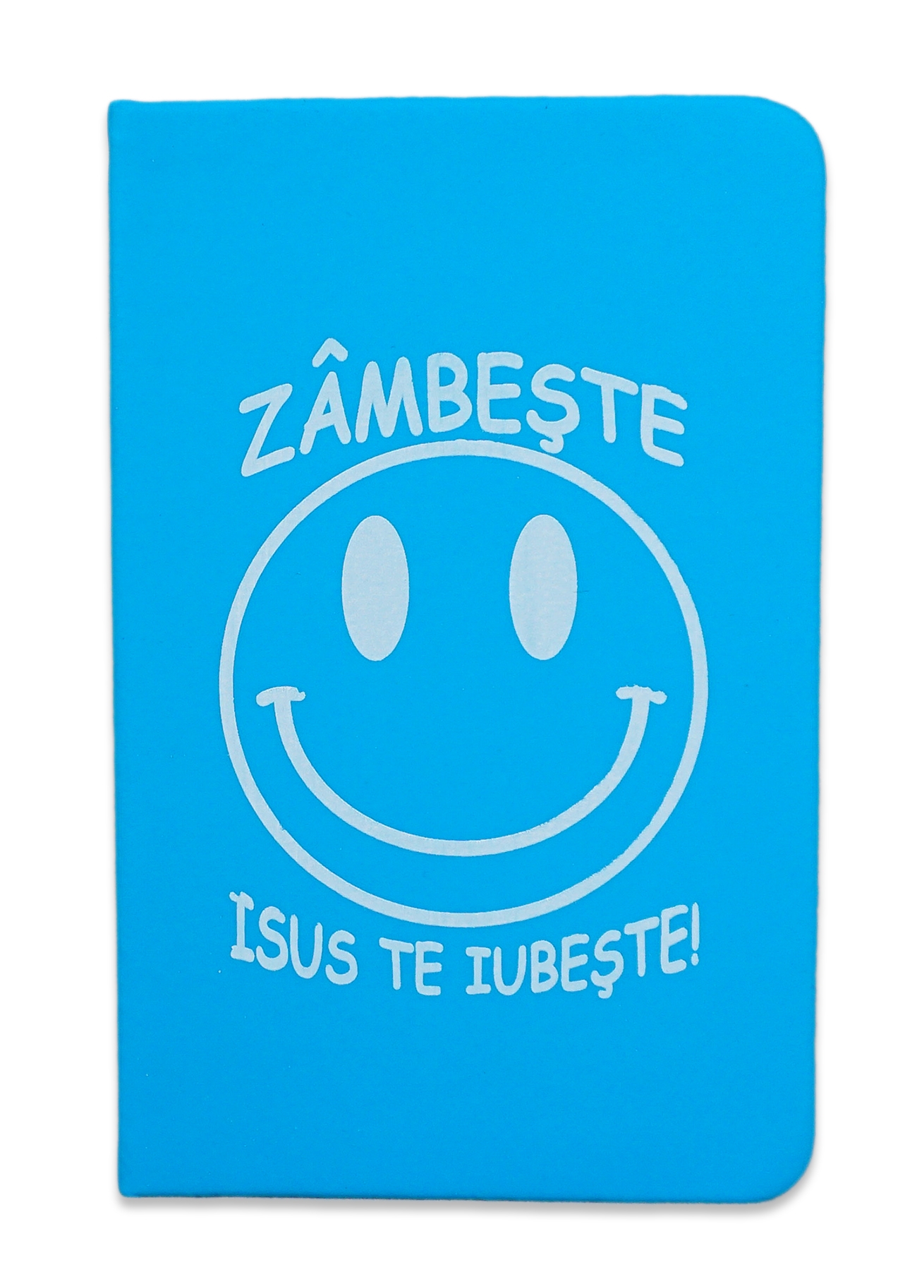 Carnetel A6 - Zâmbește! Isus te iubește!(albastru) Carnetel A6 - Zâmbește! Isus te iubește!(albastru)
