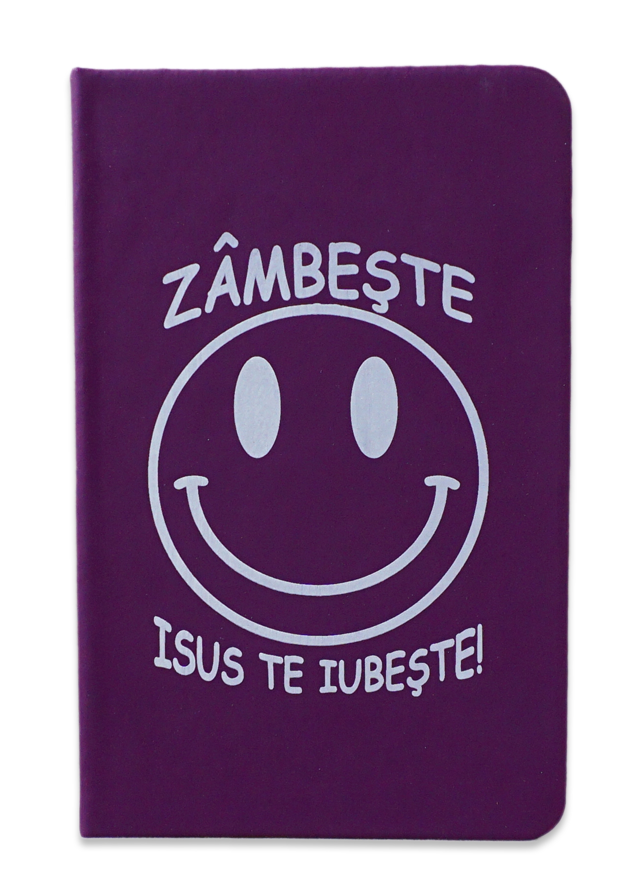 Carnetel A5 - Zâmbește! Isus te iubește! (mov) Carnetel A5 - Zâmbește! Isus te iubește! (mov)