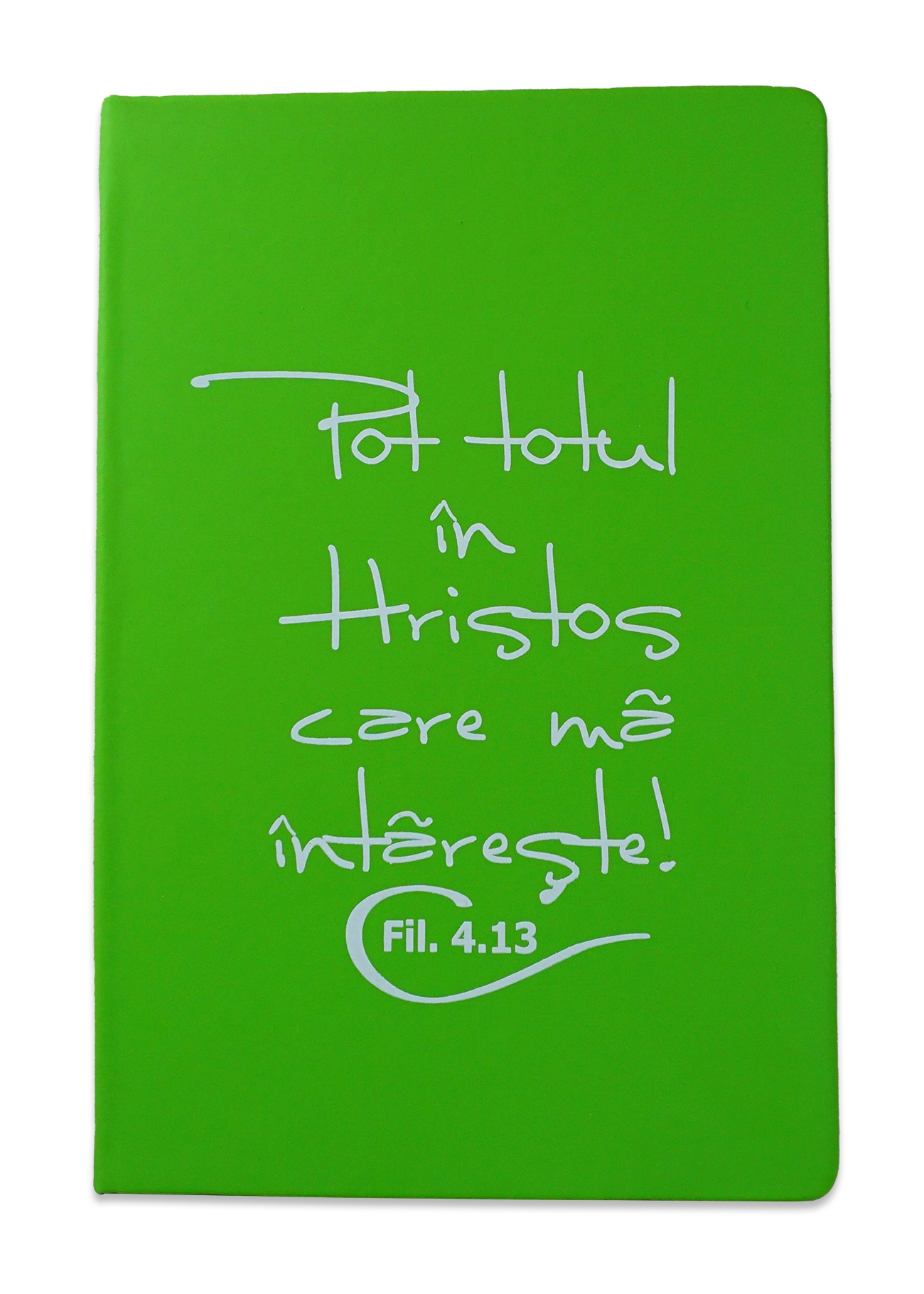 Carnetel A5 - Pot totul în Hristos (verde deschis) Carnetel A5 - Pot totul în Hristos (verde deschis)