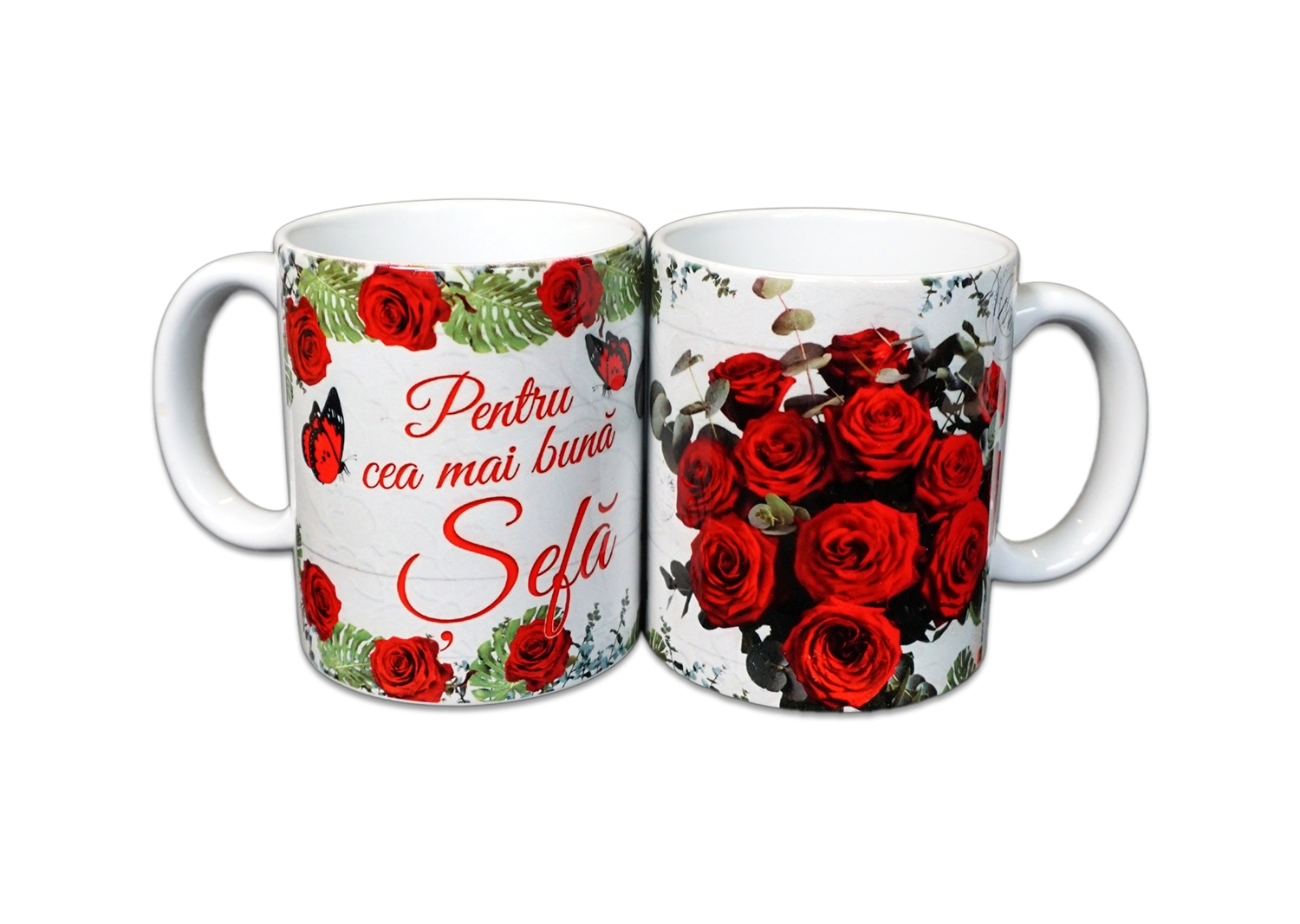 Cana cadou cu trandafiri  pentru sefa Cana cadou cu trandafiri  pentru sefa