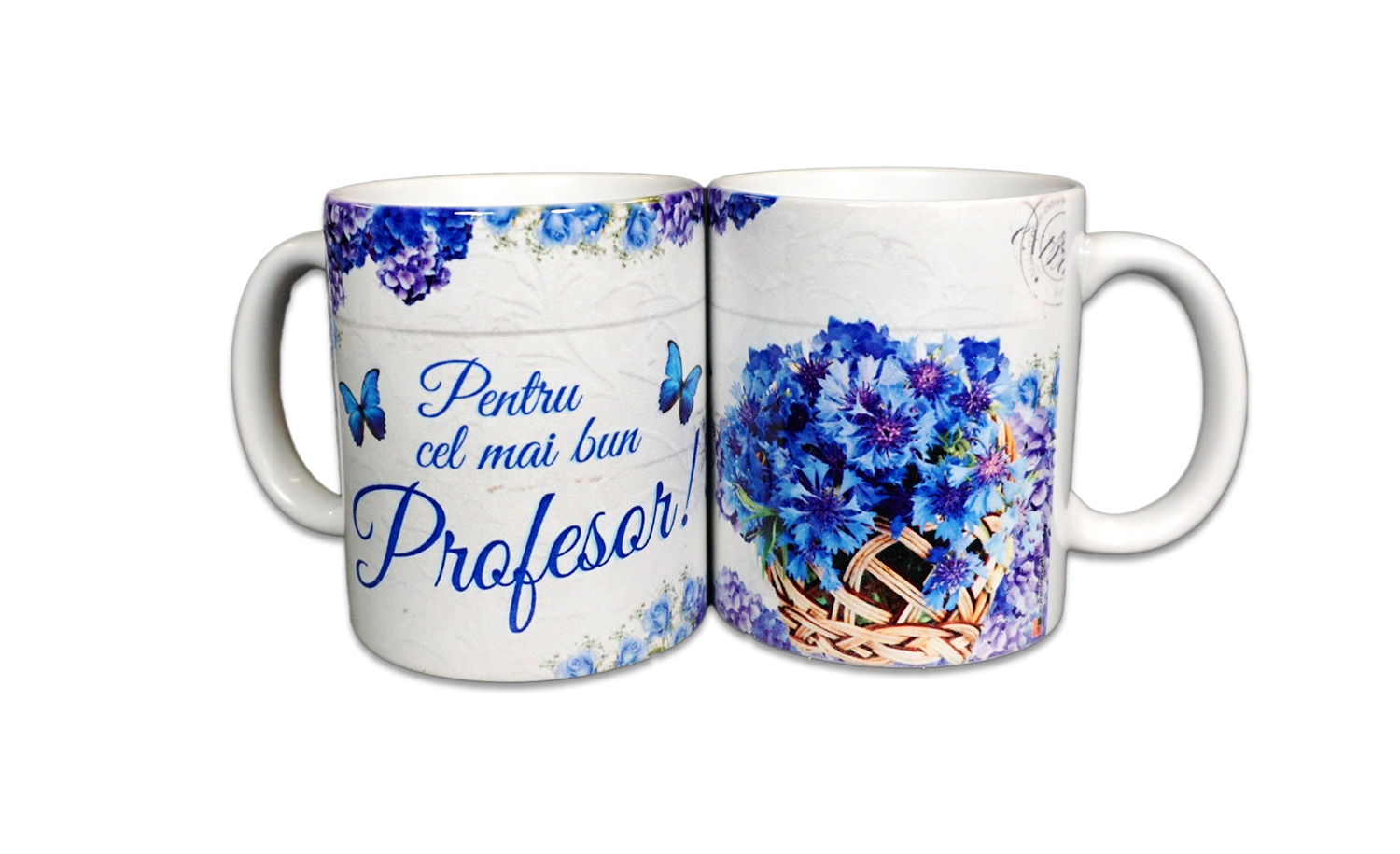 Cana cadou albastra pentru profesor Cana cadou albastra pentru profesor