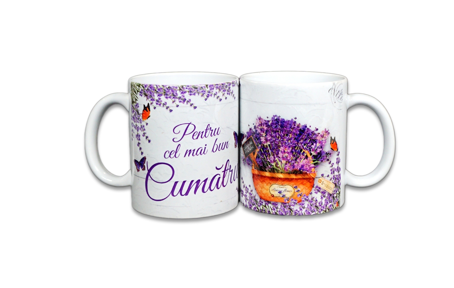 Cana cadou cu lavanda pentru cumatru Cana cadou cu lavanda pentru cumatru