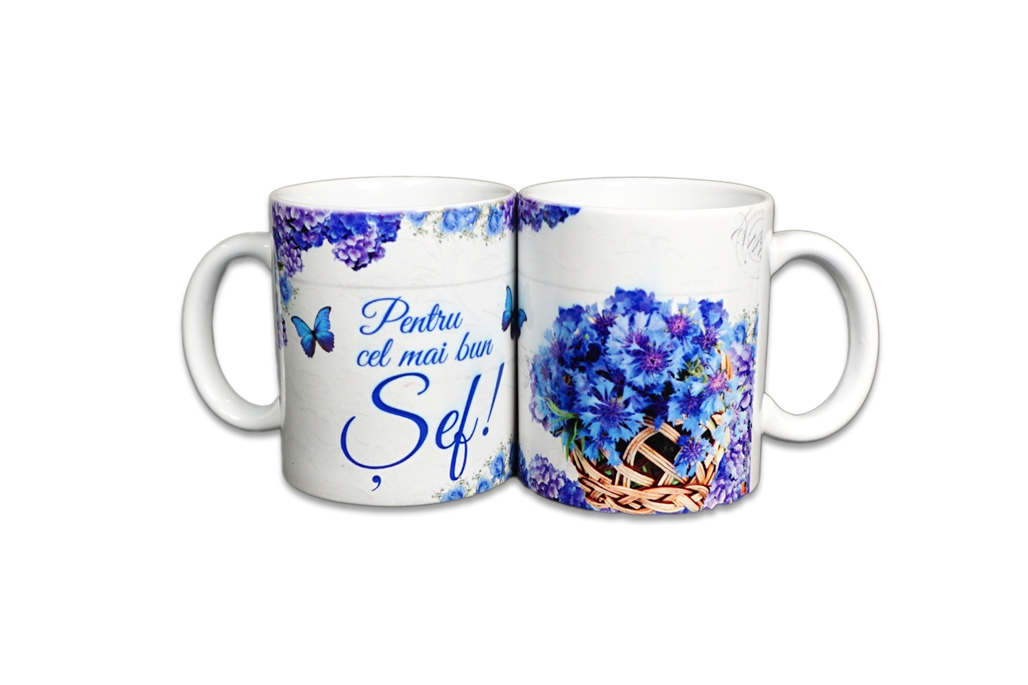 Cana cadou albastra pentru sef Cana cadou albastra pentru sef