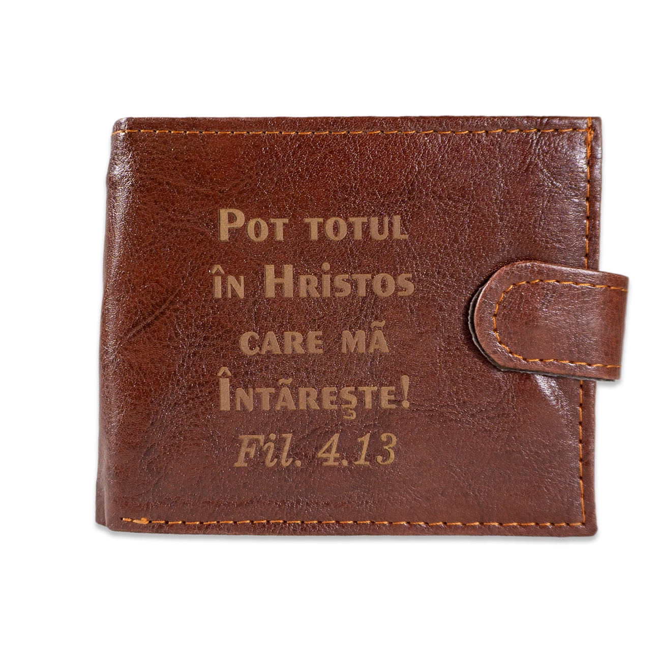 Portofel bărbați cu imprimeu -  "Pot totul în Hristos" Portofel bărbați cu imprimeu -  "Pot totul în Hristos"