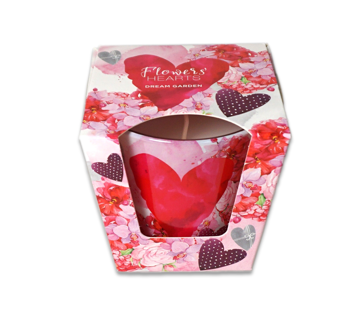 Lumanare parfumata - Flower hearts dream garden Lumanare parfumata - Flower hearts dream garden