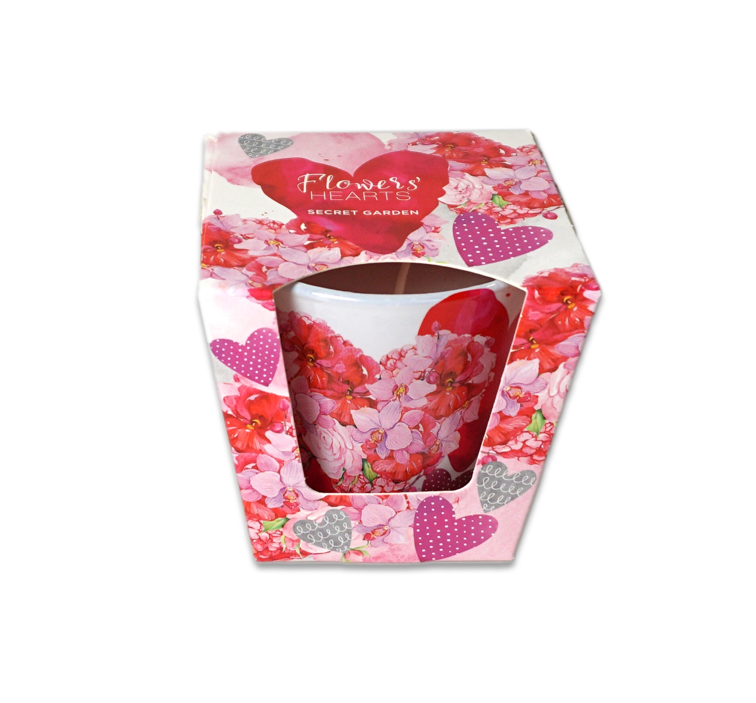 Lumanare parfumata - Flower hearts secret garden Lumanare parfumata - Flower hearts secret garden