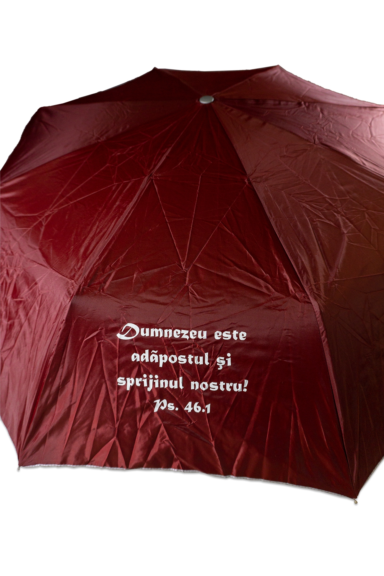 Umbrela adulti pliabila - Dumnezeu este adăpostul (bordo) Umbrela adulti pliabila - Dumnezeu este adăpostul (bordo)