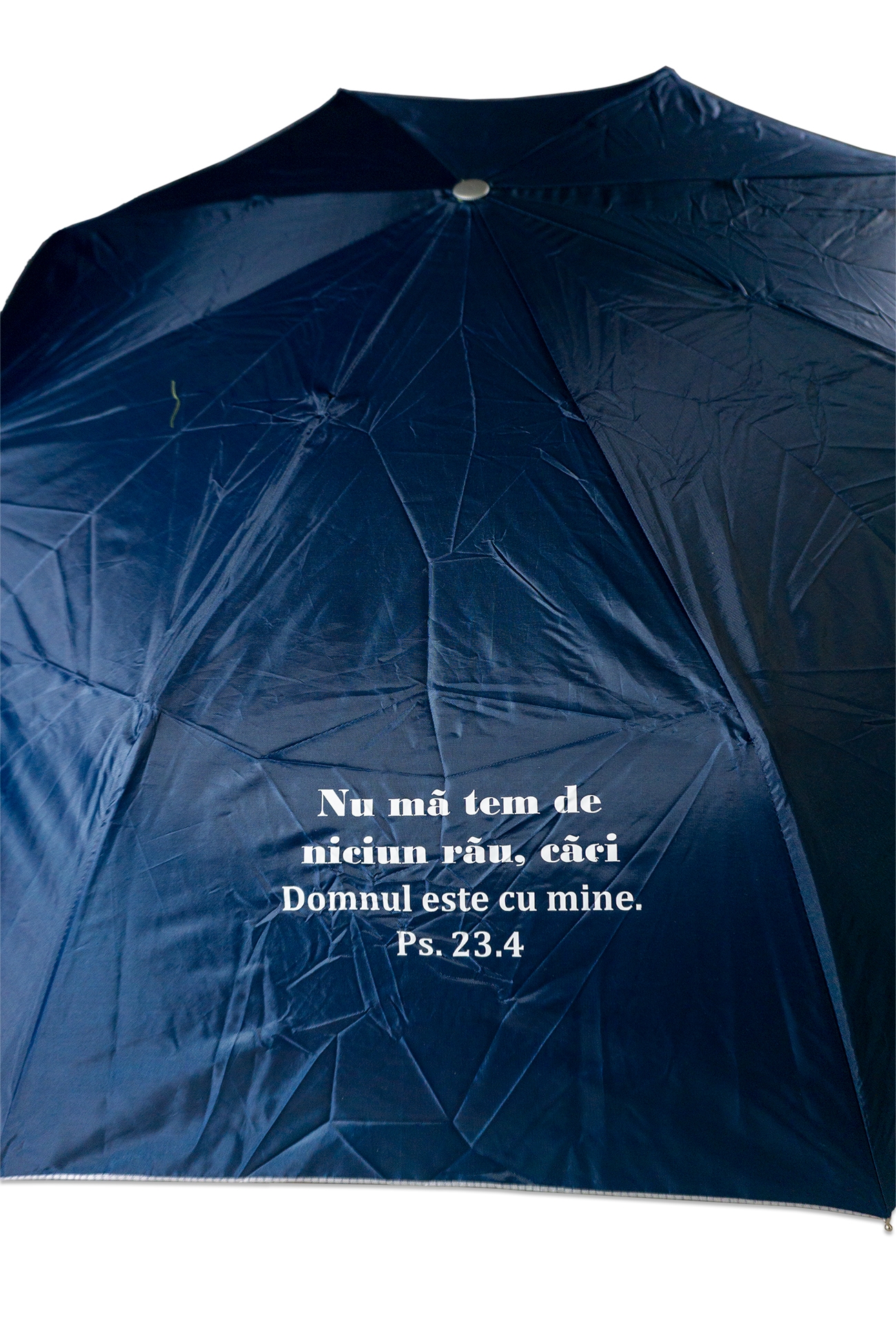 Umbrela adulti pliabila - Nu mă tem de niciun rău (bleumarin) Umbrela adulti pliabila - Nu mă tem de niciun rău (bleumarin)