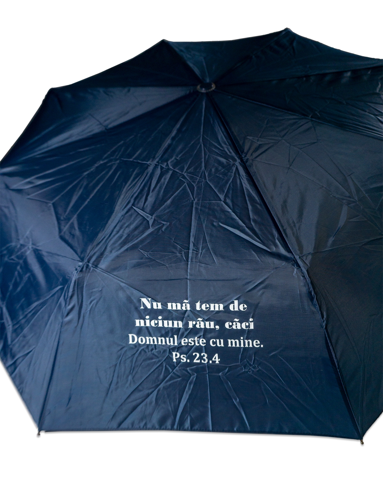 Umbrela adulti pliabila - Nu mă tem de niciun rău (bleumarin) Umbrela adulti pliabila - Nu mă tem de niciun rău (bleumarin)