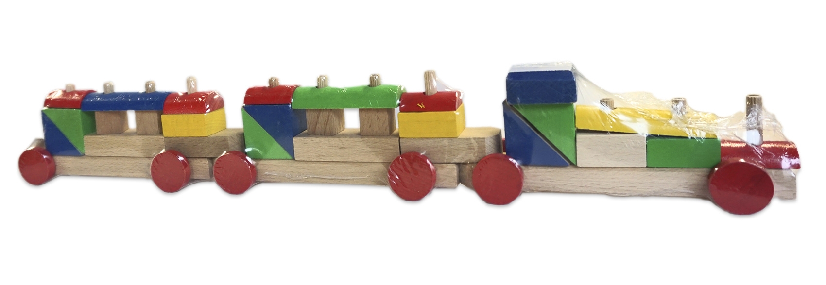 Jucarii din lemn - Tren demontabil lung Jucarii din lemn - Tren demontabil lung