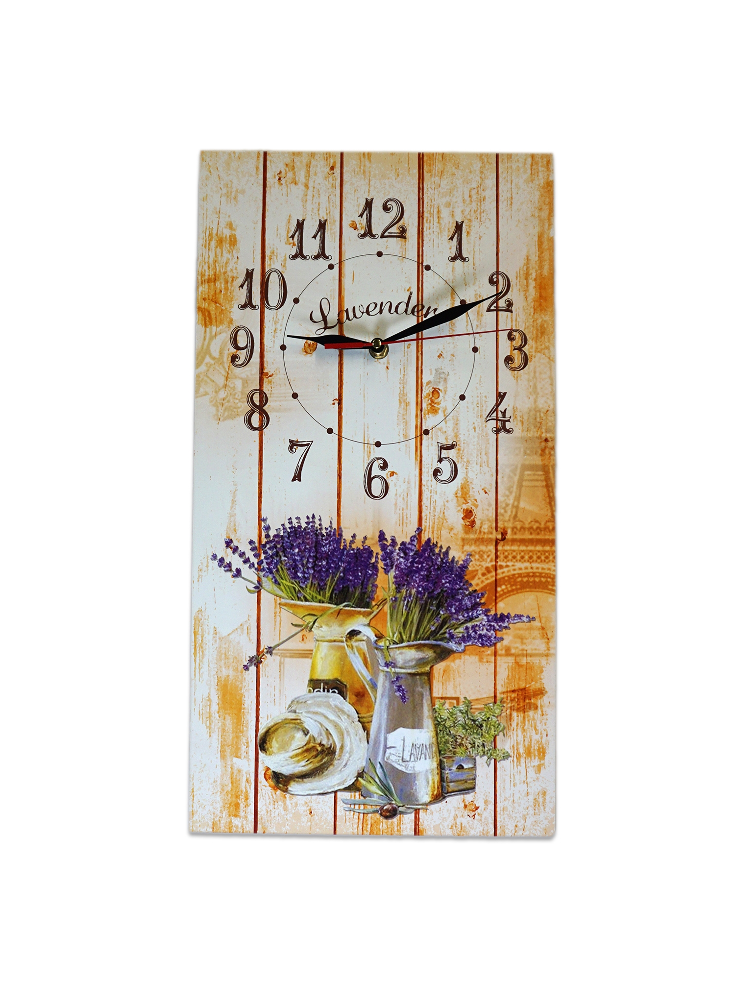 Ceas perete vertical lavander - 48 x 25 cm Ceas perete vertical lavander - 48 x 25 cm