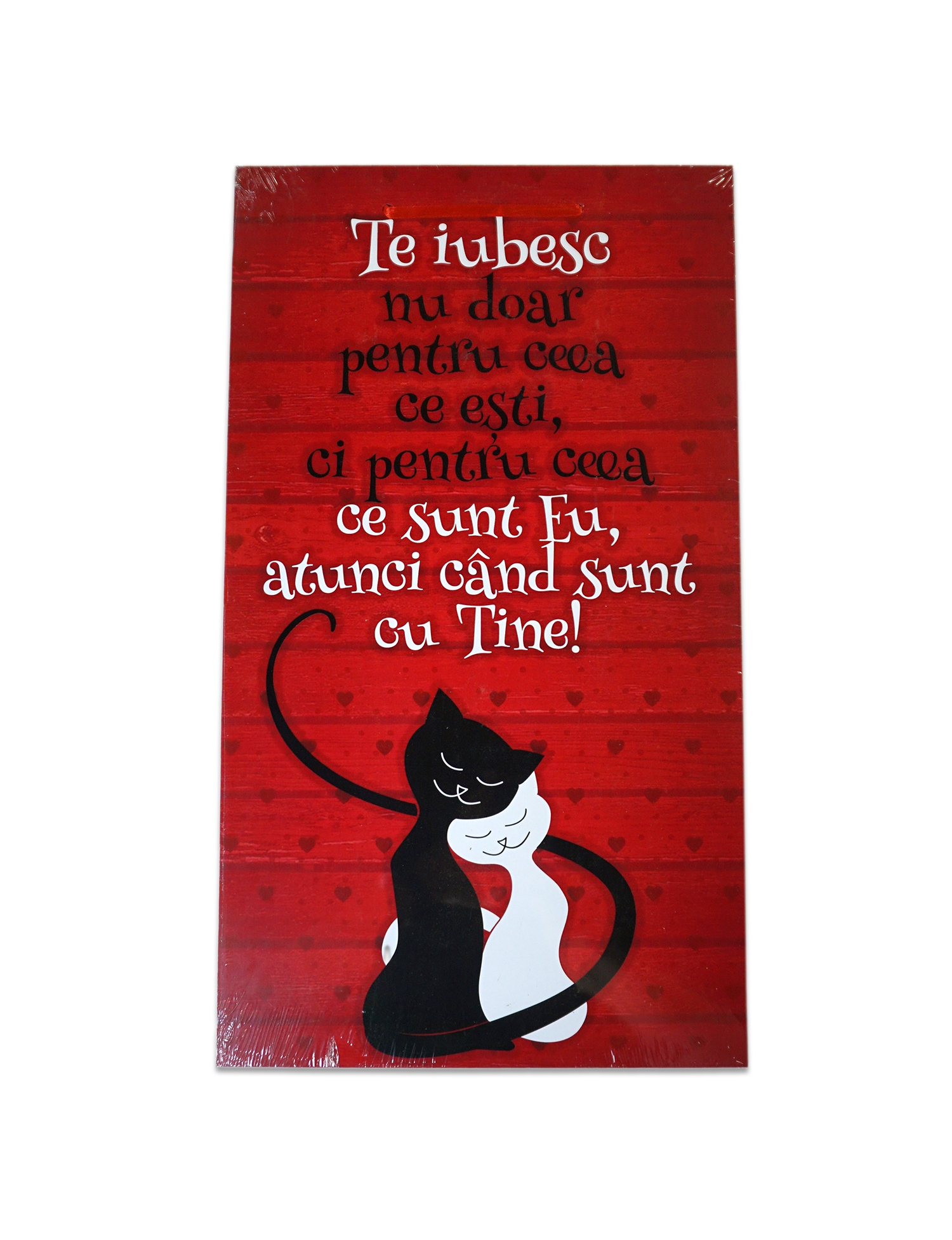 Tablou motivational (27x50 cm) - Te iubesc