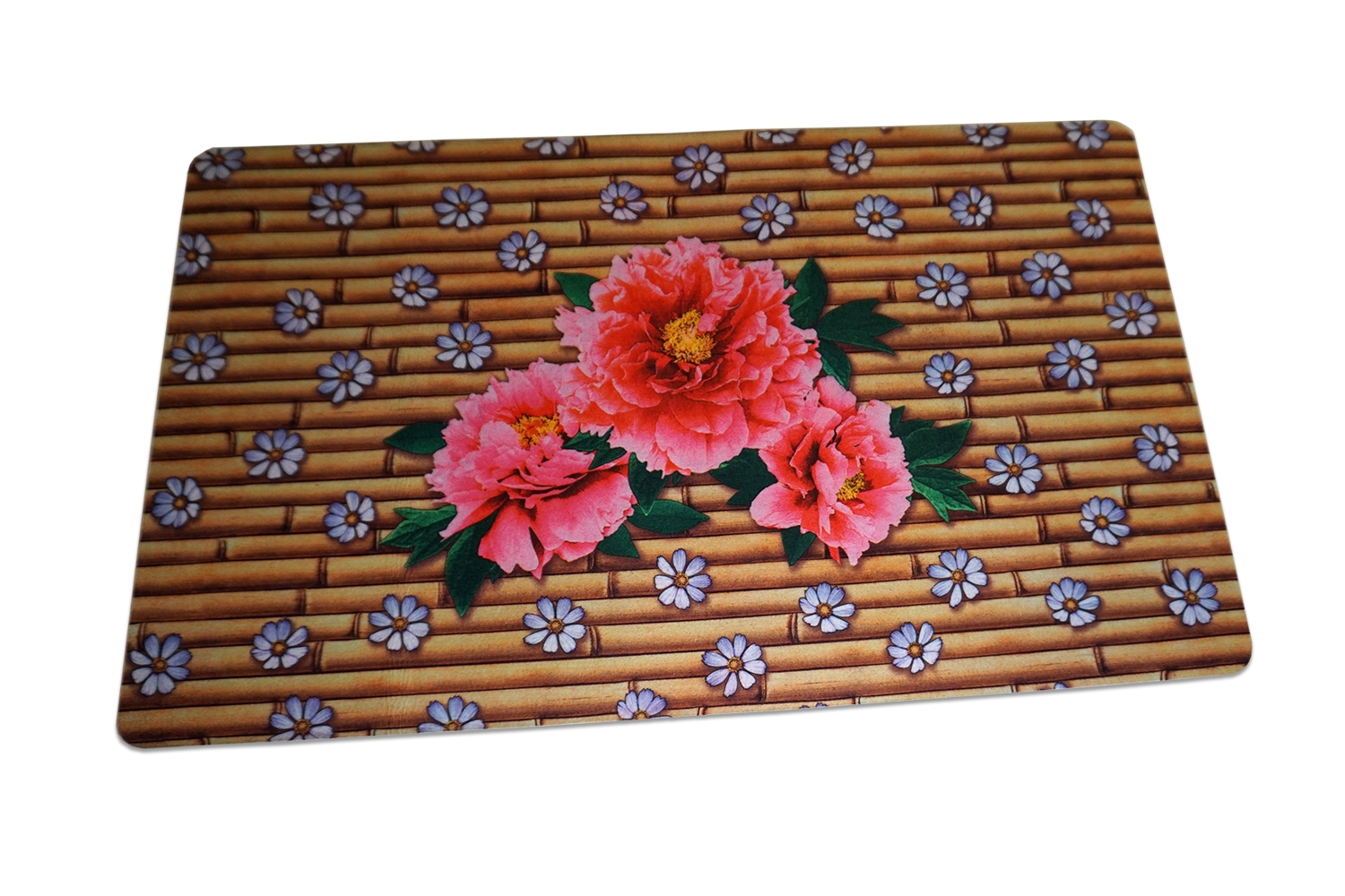 Covoras decorat cu floare