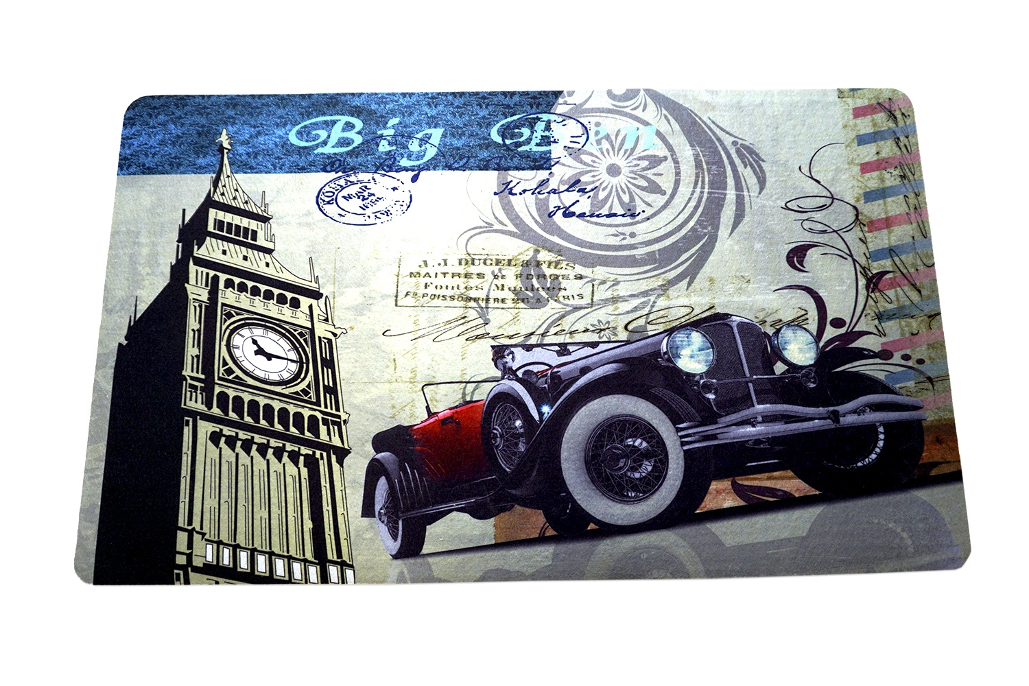 Covoras decorat cu masina Covoras decorat cu masina