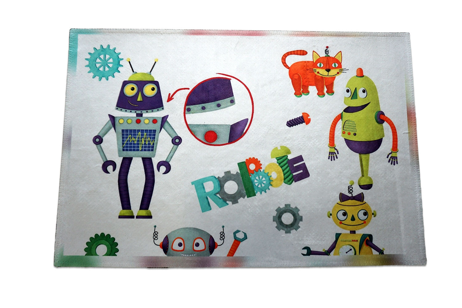 Covoras decorat - Robots Covoras decorat - Robots