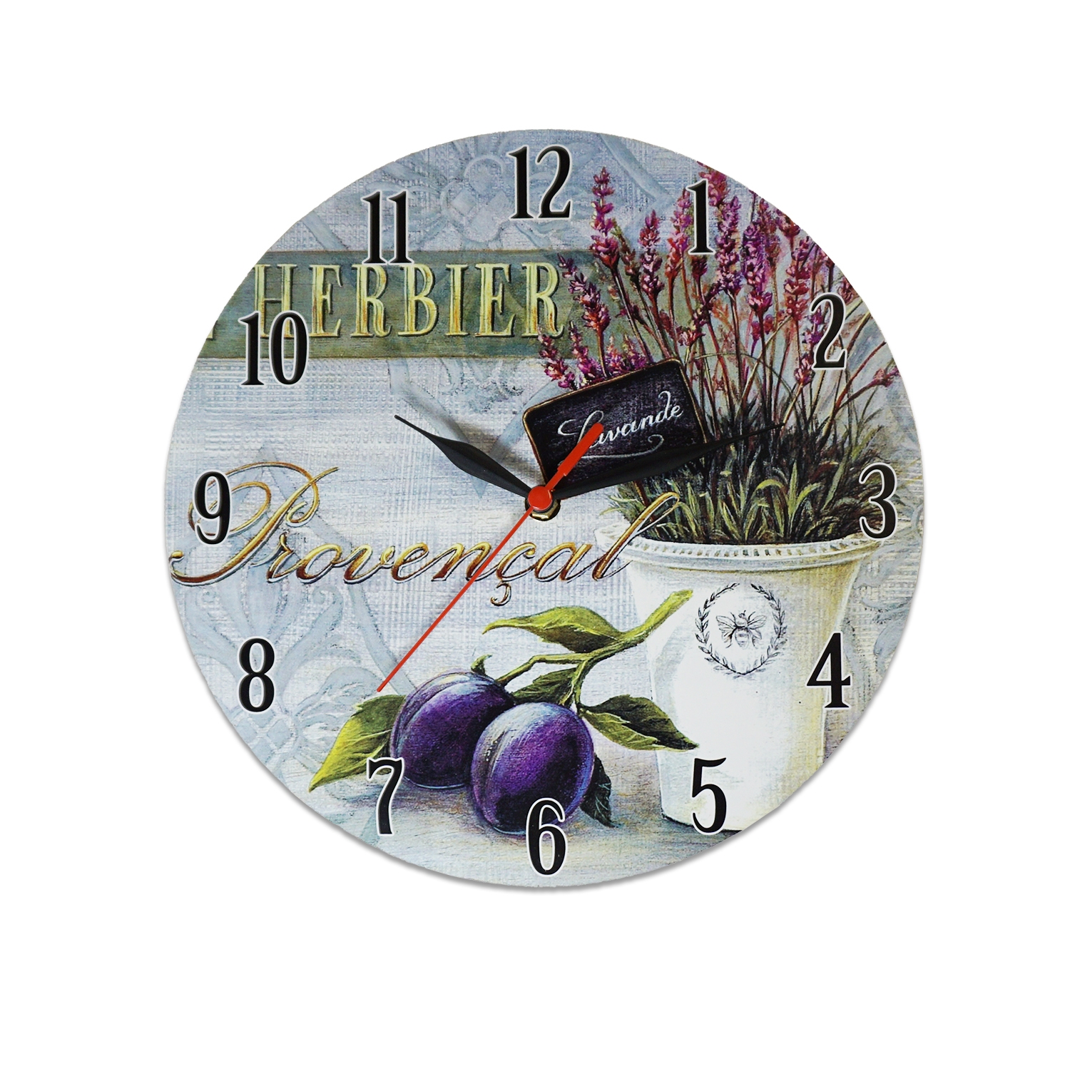 Ceas de perete rotund Lavanda - 28 x 25 cm Ceas de perete rotund Lavanda - 28 x 25 cm