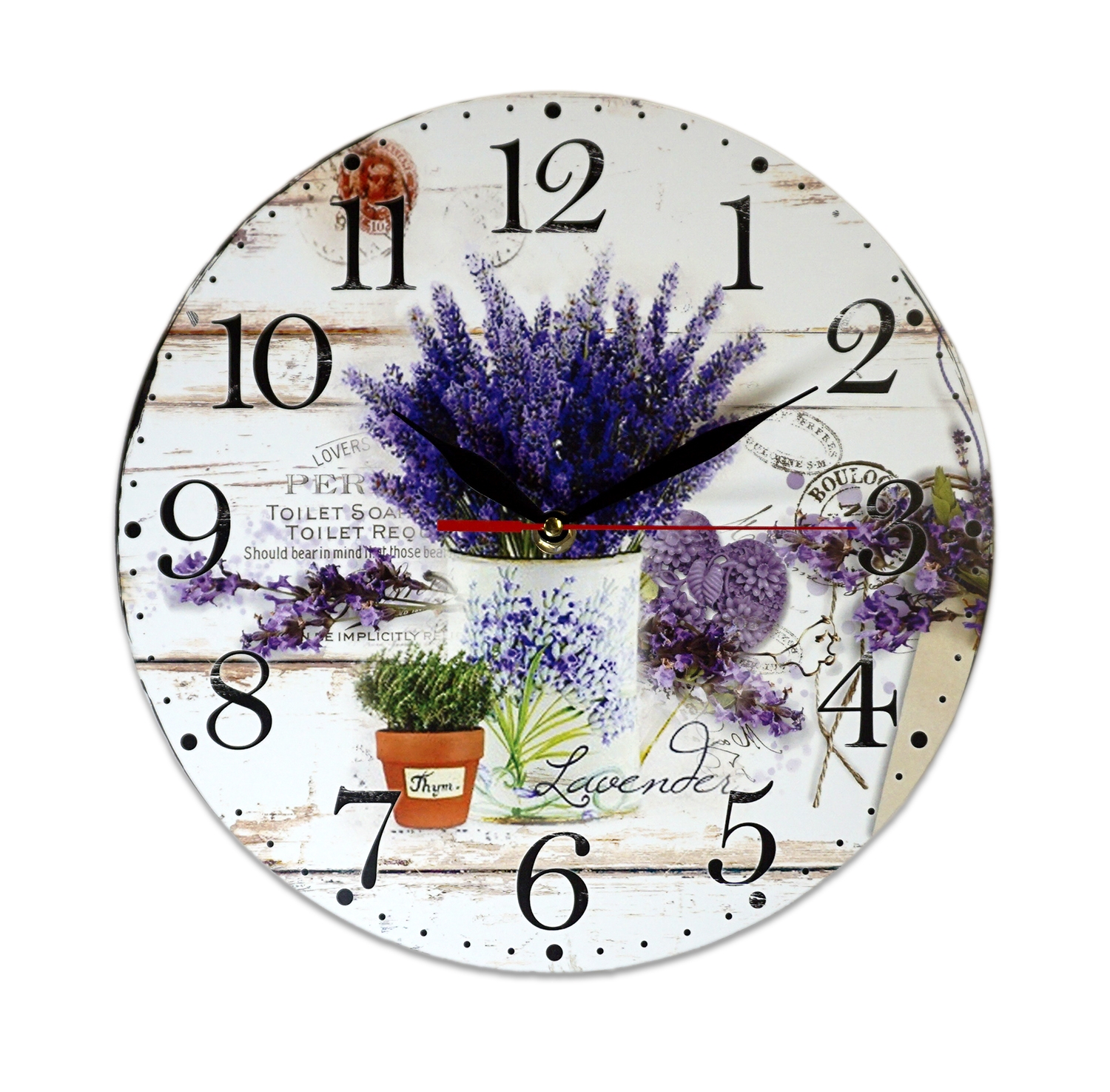 Ceas rotund Lavanda - 28 x 28 cm Ceas rotund Lavanda - 28 x 28 cm