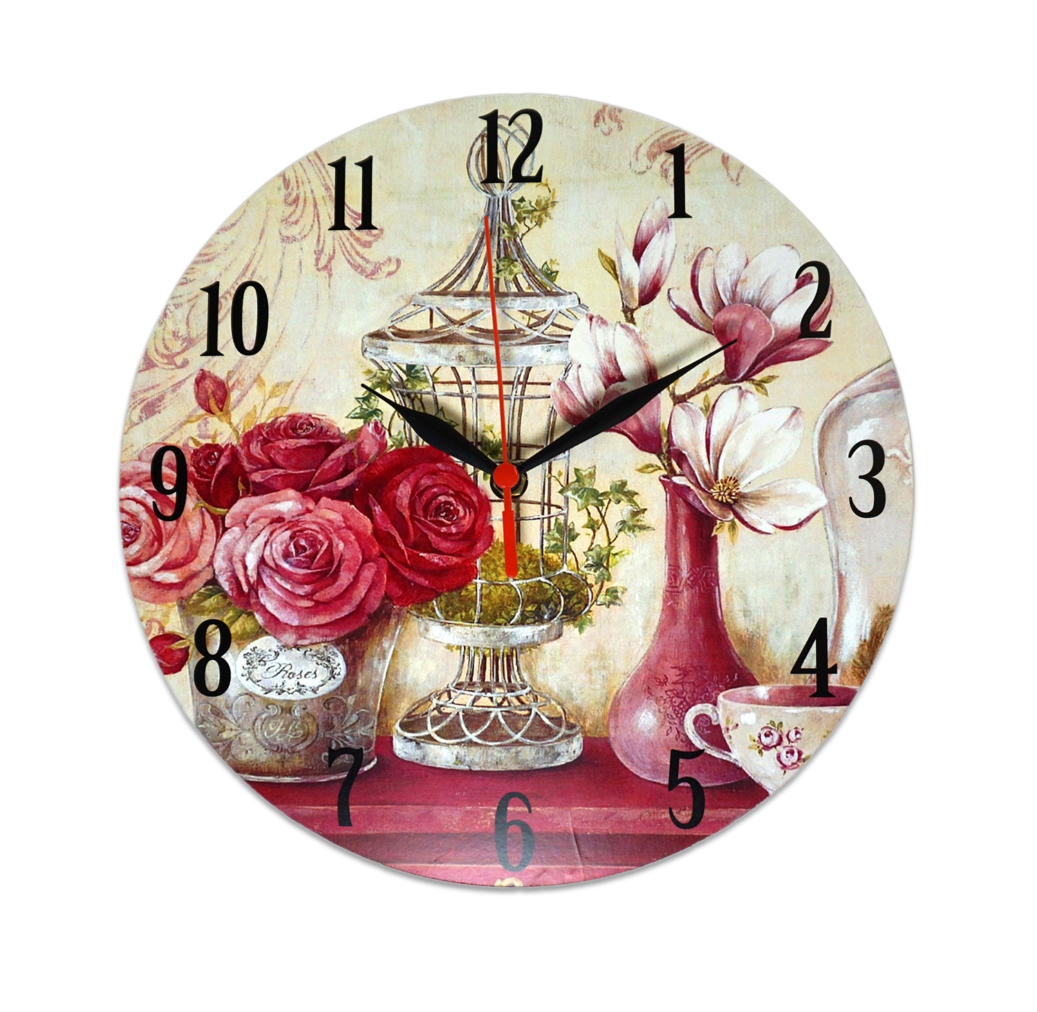 Ceas rotund - Trandafiri Ceas rotund - Trandafiri