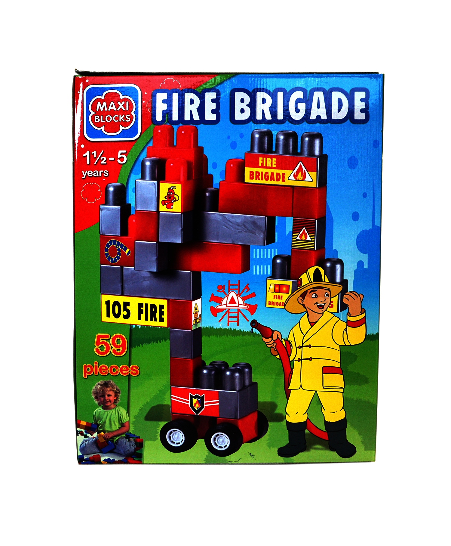 Jucarii din plastic - Cuburi maxi pompieri Jucarii din plastic - Cuburi maxi pompieri