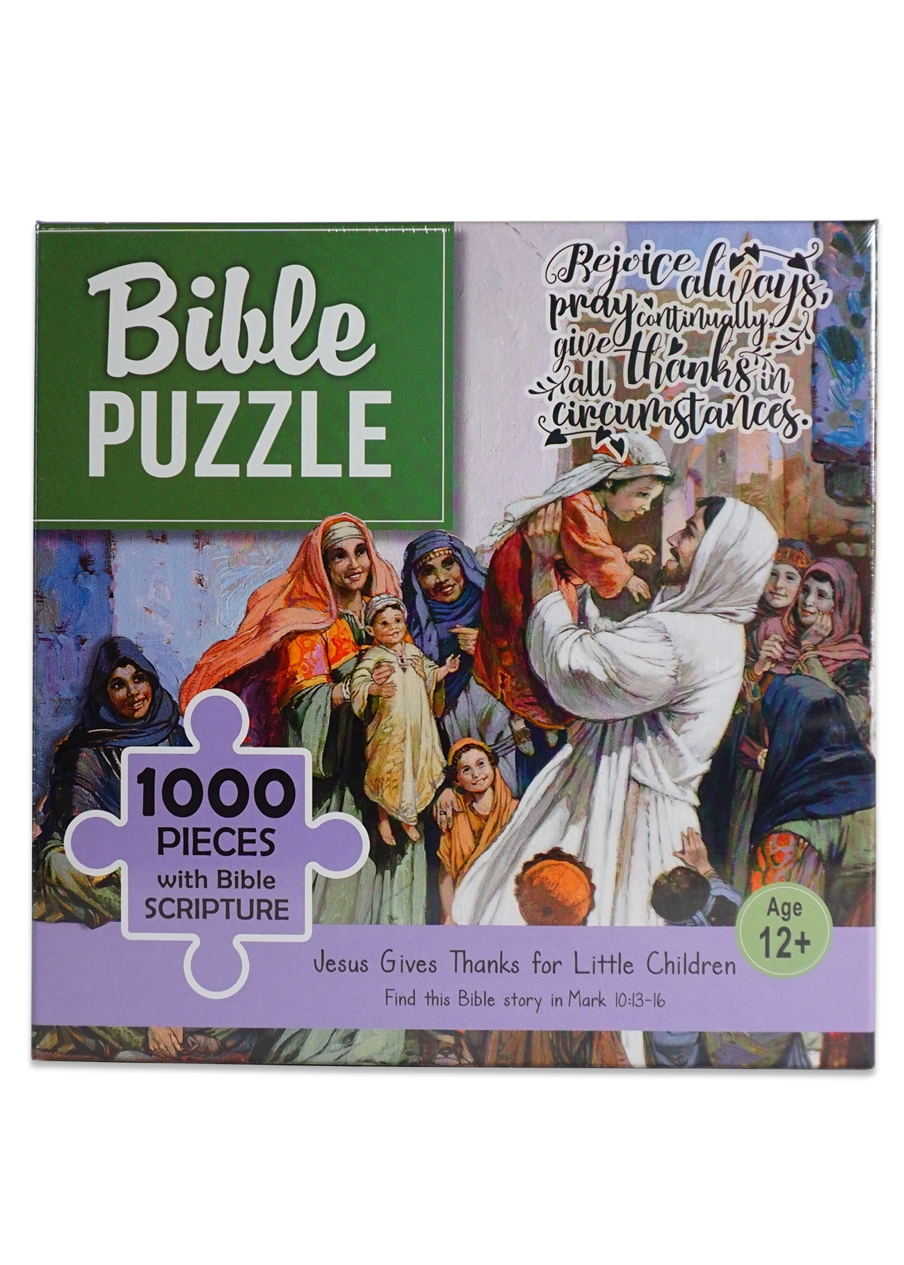 Puzzle biblic 1000 piese - Jesus Gives Thanks for Little Children Puzzle biblic 1000 piese - Jesus Gives Thanks for Little Children