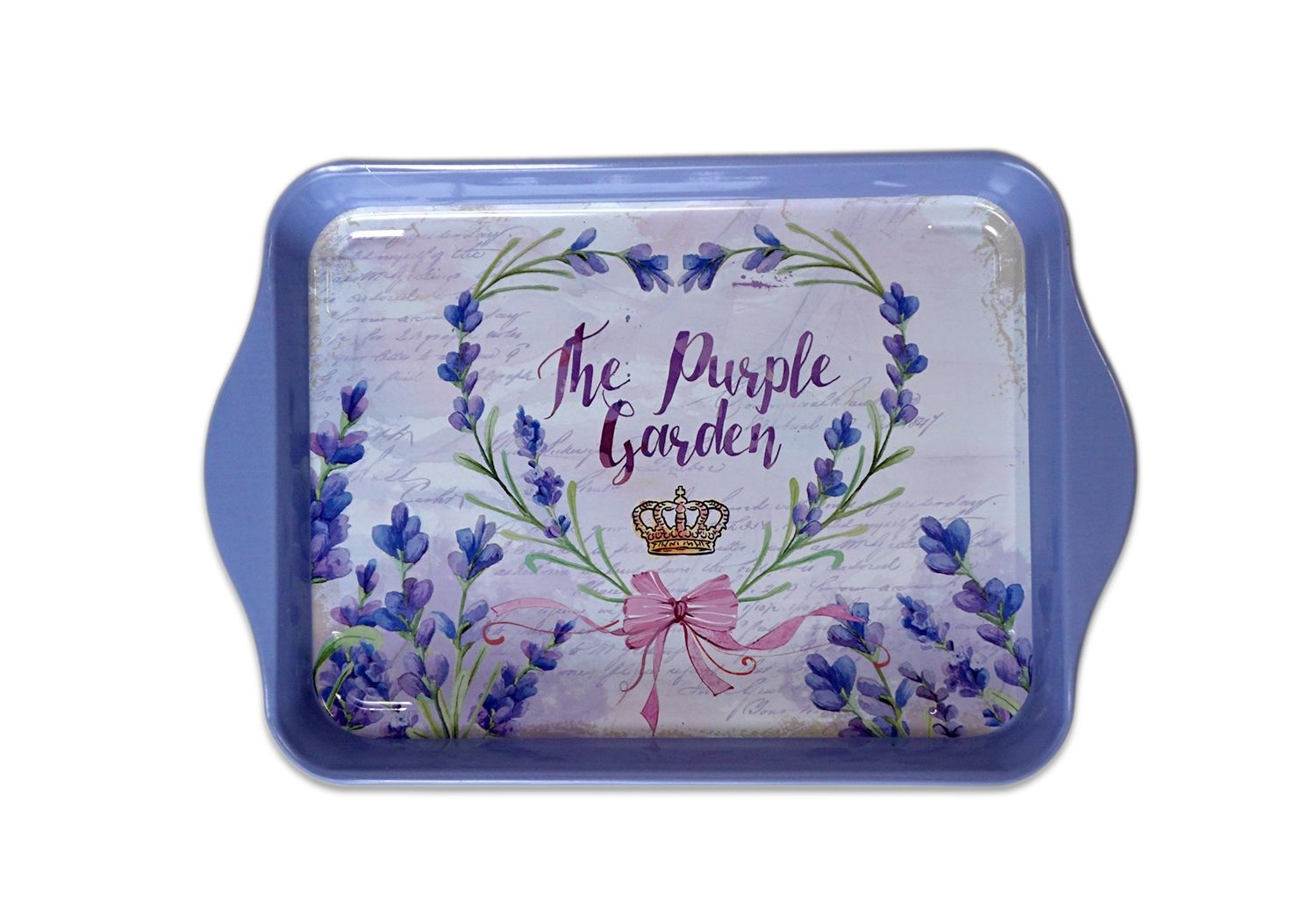 Tava decorata "The purple garden" (21x14cm)