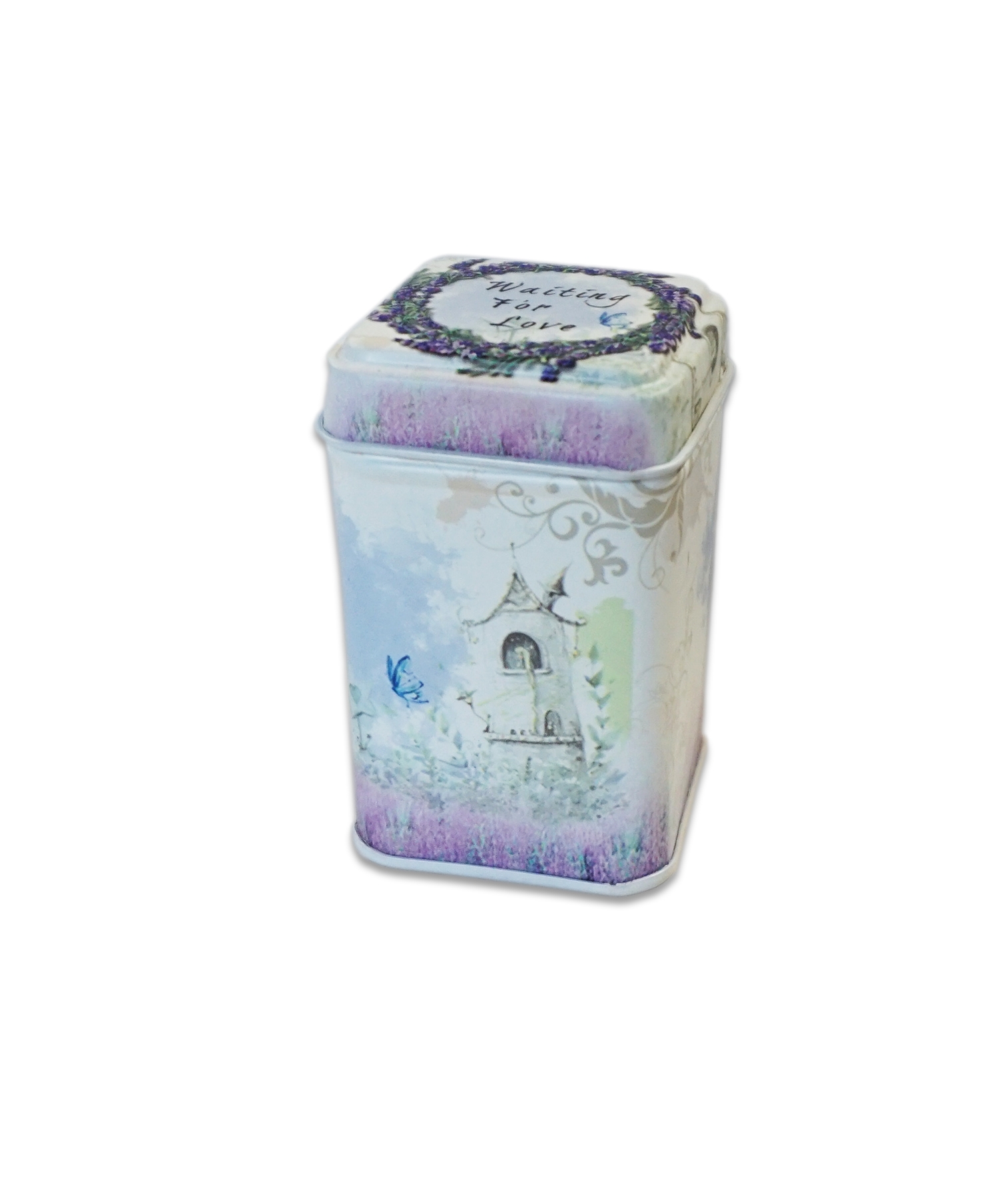 Cutie mica decorata model lavanda (7 x 4 cm) Cutie mica decorata model lavanda (7 x 4 cm)