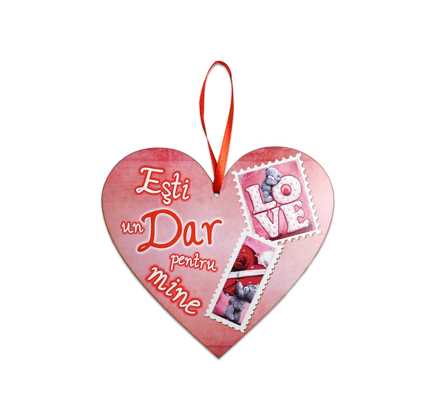 Tablou motivational inima (20x19cm) -   Esti un dar Tablou motivational inima (20x19cm) -   Esti un dar