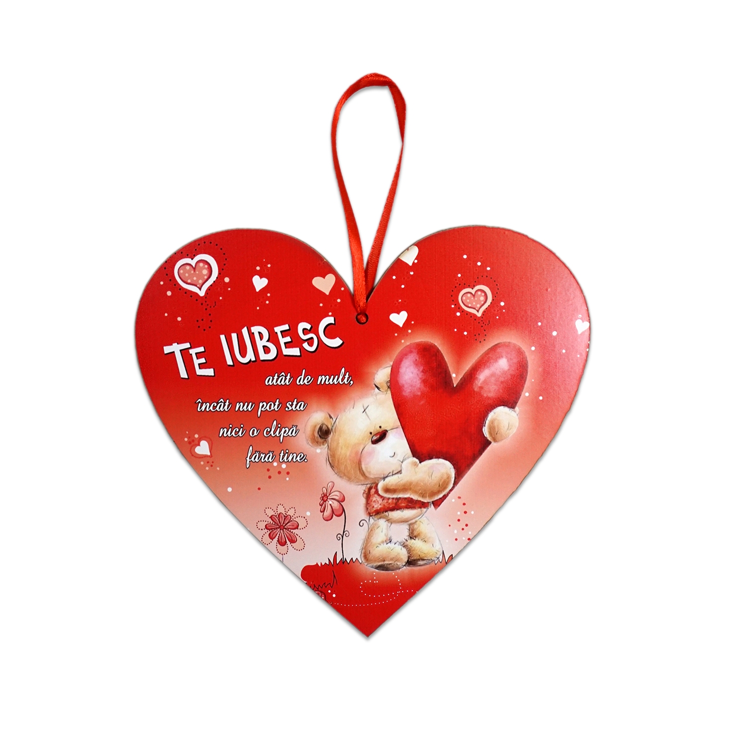 Placheta lemn - Te iubesc  ( 19x16 cm ) Placheta lemn - Te iubesc  ( 19x16 cm )