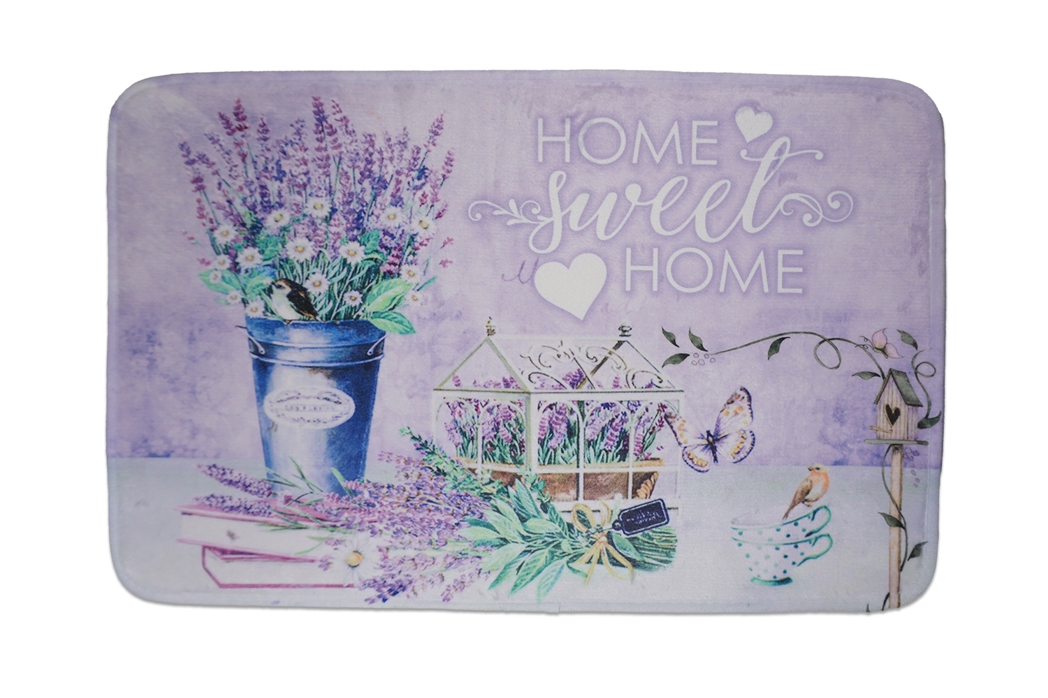 Covoras decorat - Home sweet home