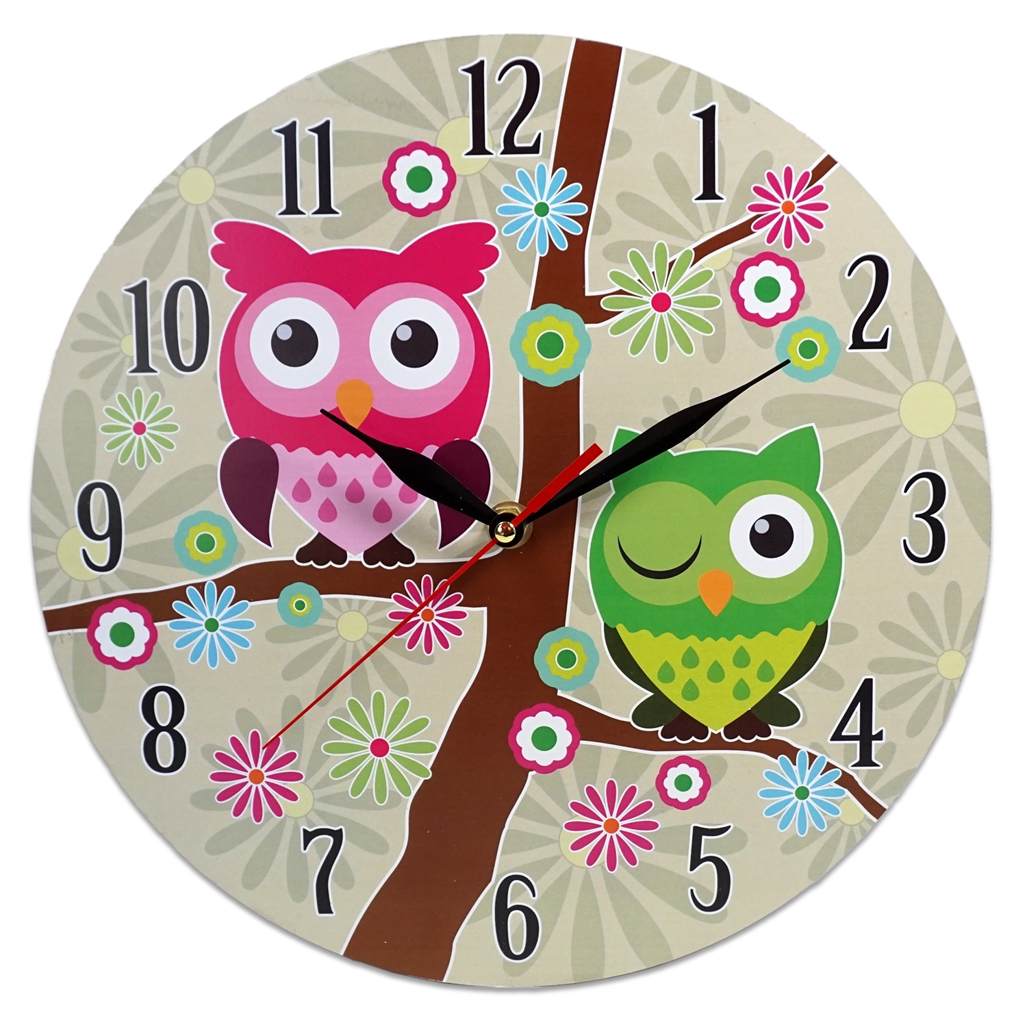 Ceas perete rotund Bufnita - 28 x 28 cm Ceas perete rotund Bufnita - 28 x 28 cm