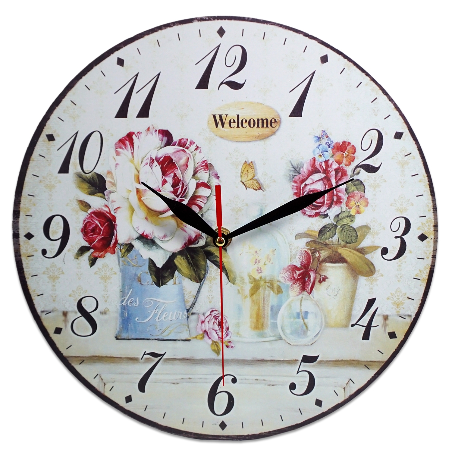 Ceas perete Welcome - 28 x 28 cm Ceas perete Welcome - 28 x 28 cm