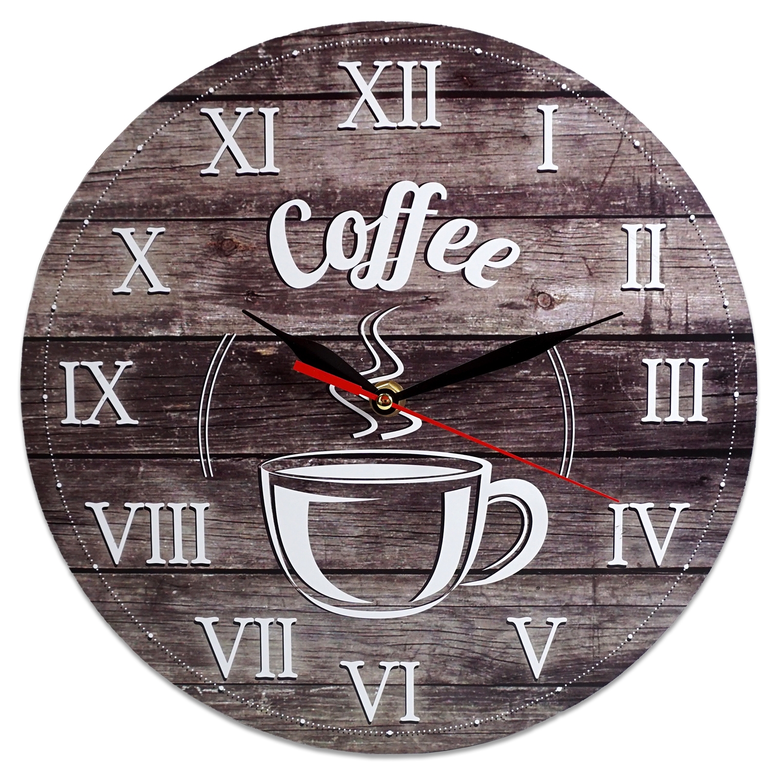 Ceas perete  - Coffee (28 x 28 cm)