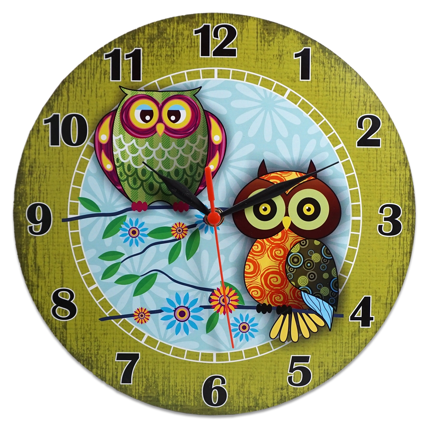 Ceas perete  - Bufnite (28 x 28 cm) Ceas perete  - Bufnite (28 x 28 cm)