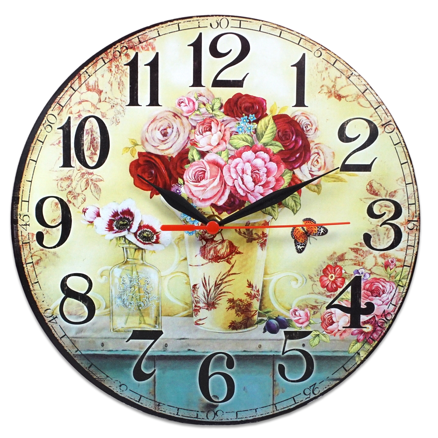Ceas perete - Flori Ceas perete - Flori