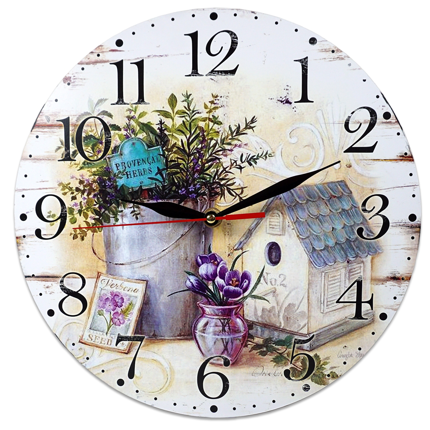 Ceas rotund perete casuta - 28 x 28 cm Ceas rotund perete casuta - 28 x 28 cm