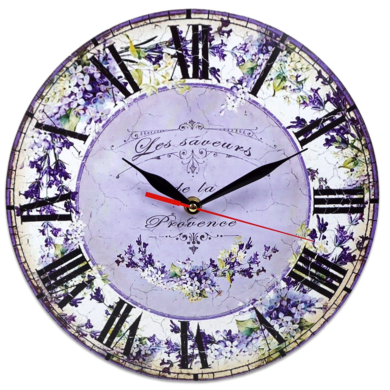 Ceas perete  - Lavanda (28 x 28 cm) Ceas perete  - Lavanda (28 x 28 cm)