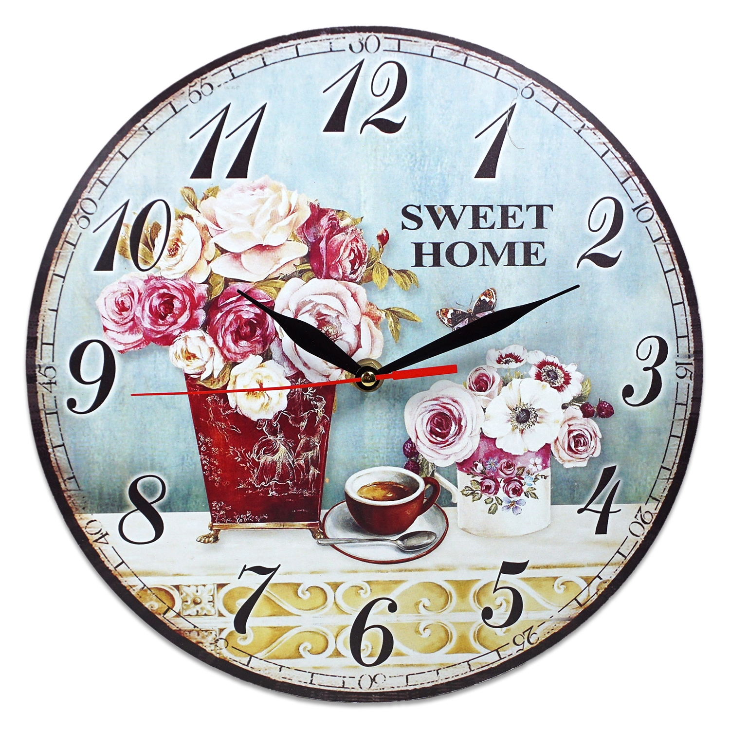 Ceas rotund perete Sweet Home - 28 x 28 cm Ceas rotund perete Sweet Home - 28 x 28 cm