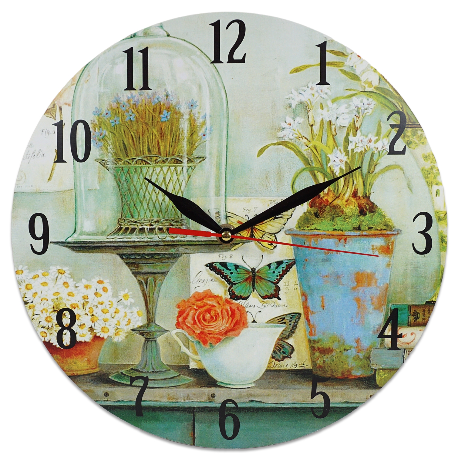 Ceas rotund perete vintage -  28 x 28 cm Ceas rotund perete vintage -  28 x 28 cm