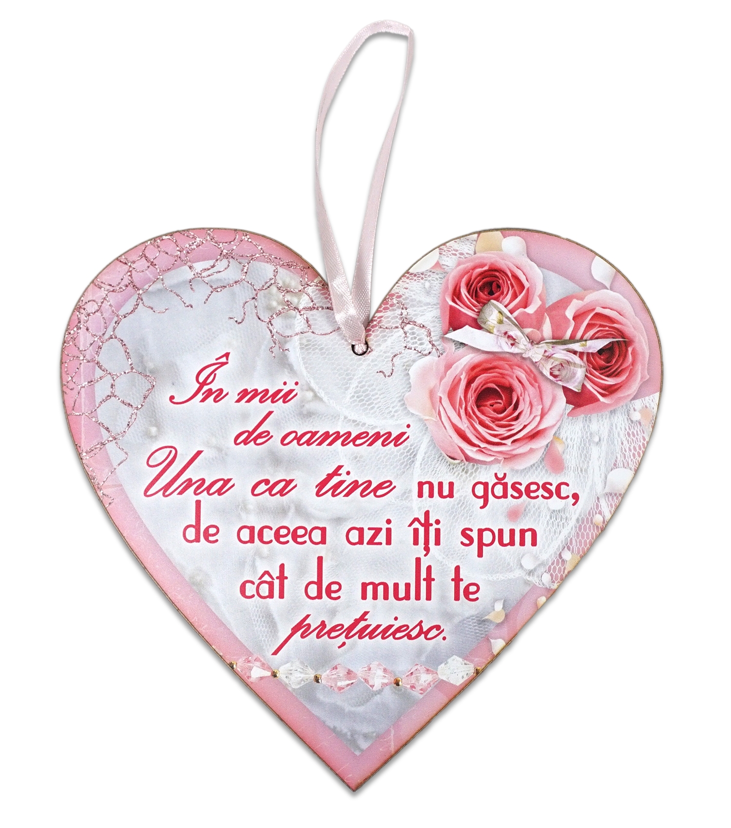 Tablou motivational   ceramica inima (20x19cm) - In mii de oameni Tablou motivational   ceramica inima (20x19cm) - In mii de oameni